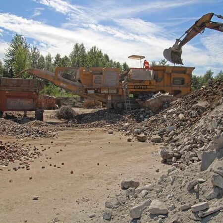 Bauschuttaufbereitung